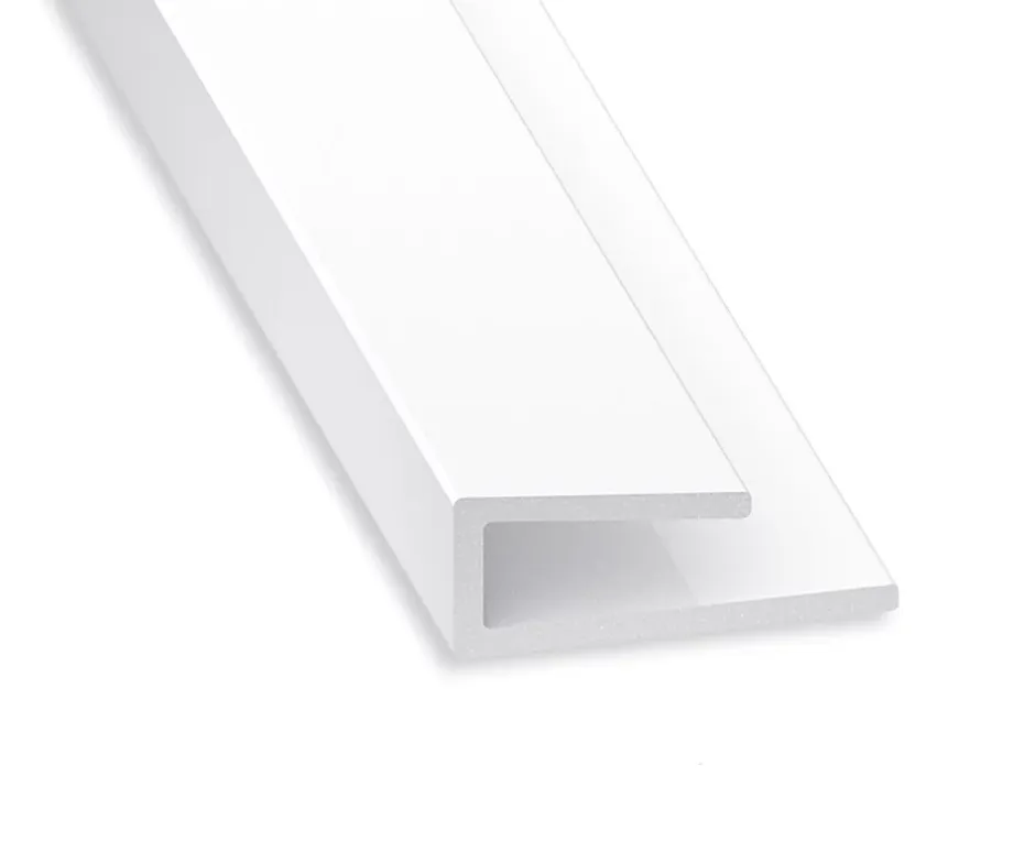 Profilé de finition PVC blanc 14 x 6 mm, L. 2 m-CQFD Clearance