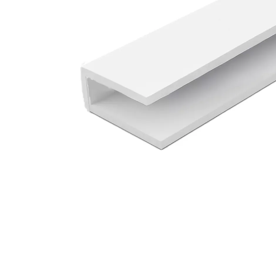 Profilé de finition PVC blanc 14 x 6 mm, L. 2 m-CQFD Clearance