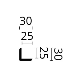 Noel & Marquet Profil de protection des bords NMC WALLSTYL WE1 Profil de décoration