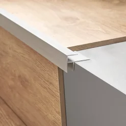 Profilé de rénovation de marche en aluminium décor métal mat 16 x 25 x 900 mm.-GoodHome