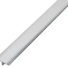 Profilé de transition intérieur droit aluminium effet chromé poli L.2,5m x l.2,6cm x ep.11mm-Diall New