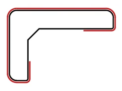 Profil en L en MDF massif noir satiné 2760x29x19 mm SMOOTH WAVY-Hardwarexchange Sale