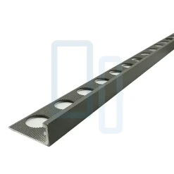 Lux Mosaic Profilé LAQUÉ NOIR MAT INT/EXT décoratif pour Carrelage Mural L.2,6m x 9,5mm. Luxury Antracite