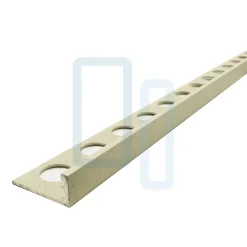 Profilé MAT BEIGE CLAIR INT/EXT décoratif pour Carrelage Mural. Aluminium Laqué L.2,60m x 12mm. Luxury Beige-Lux Mosaic Online