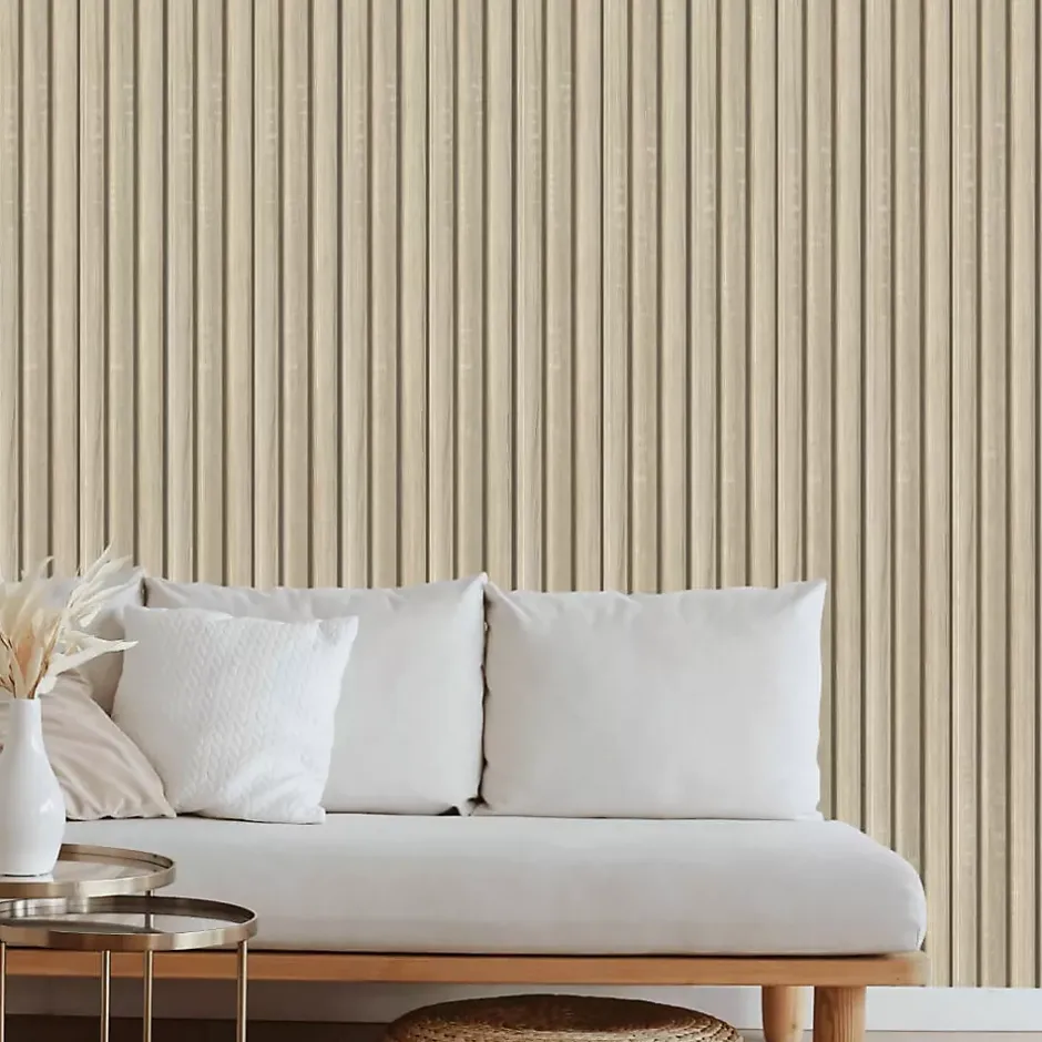 - Lambris MDF décoratif BEATS 2750 x 599 x 12 mm - Surface lisse, finition mate-Protocole Home Clearance