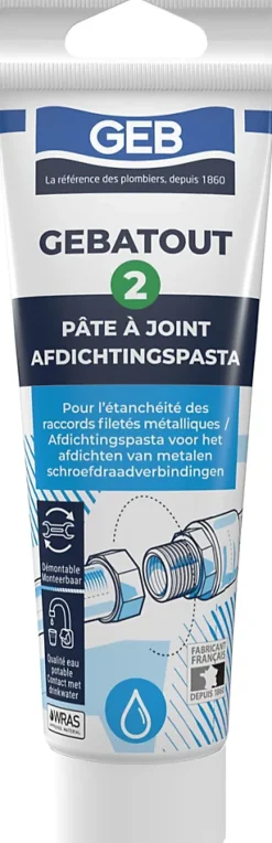 Pâte à joint atout 2 en tube de 125ml - - 103981-Geb Discount