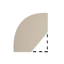 Quart de rond premium raboté pin 9 x 9 mm L.2,4 m- New