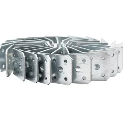 Équerre de charpente KPL 12/20, acier galvanisé à chaud, 50 x 50 x 35 x 2 mm, lot de 20-Domax New