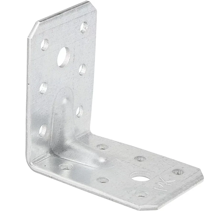 Équerre de charpente KPL 12/20, acier galvanisé à chaud, 50 x 50 x 35 x 2 mm, lot de 20-Domax New