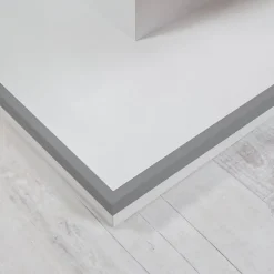 Cornière PVC 40x40 mm de protection et de décoration, baguette d'angle de finition, profilé L, KT, rigide, gris, 200 cm-Quest