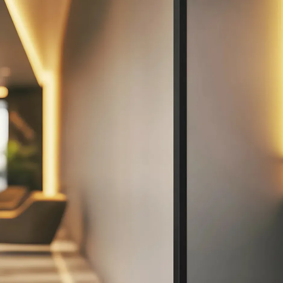 Quest Cornière PVC 20x20 mm de protection et de décoration, baguette d'angle de finition, profilé L, KT, rigide, noir, 200 cm