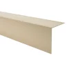 Quest Cornière PVC 20x10 mm de protection et de décoration, baguette d'angle de finition, profilé L, KT, rigide, beige, 200 cm