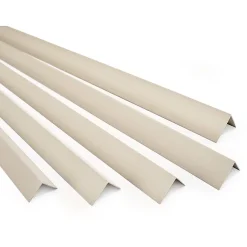 Quest Cornière PVC 20x10 mm de protection et de décoration, baguette d'angle de finition, profilé L, KT, rigide, beige, 200 cm