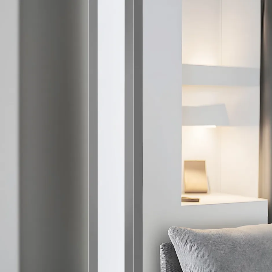 Quest Cornière PVC 50x50 mm de protection et de décoration, baguette d'angle de finition, profilé L, KT, rigide, gris foncé, 100 c