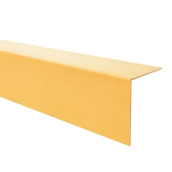 Quest Cornière PVC 35x35 mm de protection et de décoration, baguette d'angle de finition, profilé L, KT, rigide, l'or, 100 cm