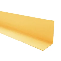 Quest Cornière PVC 35x35 mm de protection et de décoration, baguette d'angle de finition, profilé L, KT, rigide, l'or, 100 cm