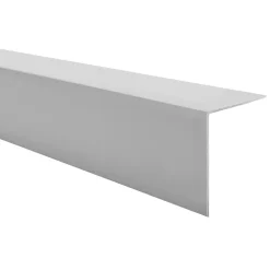 Cornière PVC 20x10 mm de protection et de décoration, baguette d'angle de finition, profilé L, KT, rigide, gris, 200 cm-Quest Best