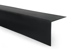 Cornière PVC 50x50 mm de protection et de décoration, baguette d'angle de finition, profilé L, KT, rigide, noir, 200 cm-Quest Online