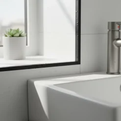 Quest Cornière PVC 50x50 mm de protection et de décoration, baguette d'angle de finition, profilé L, KT, rigide, beige, 150 cm