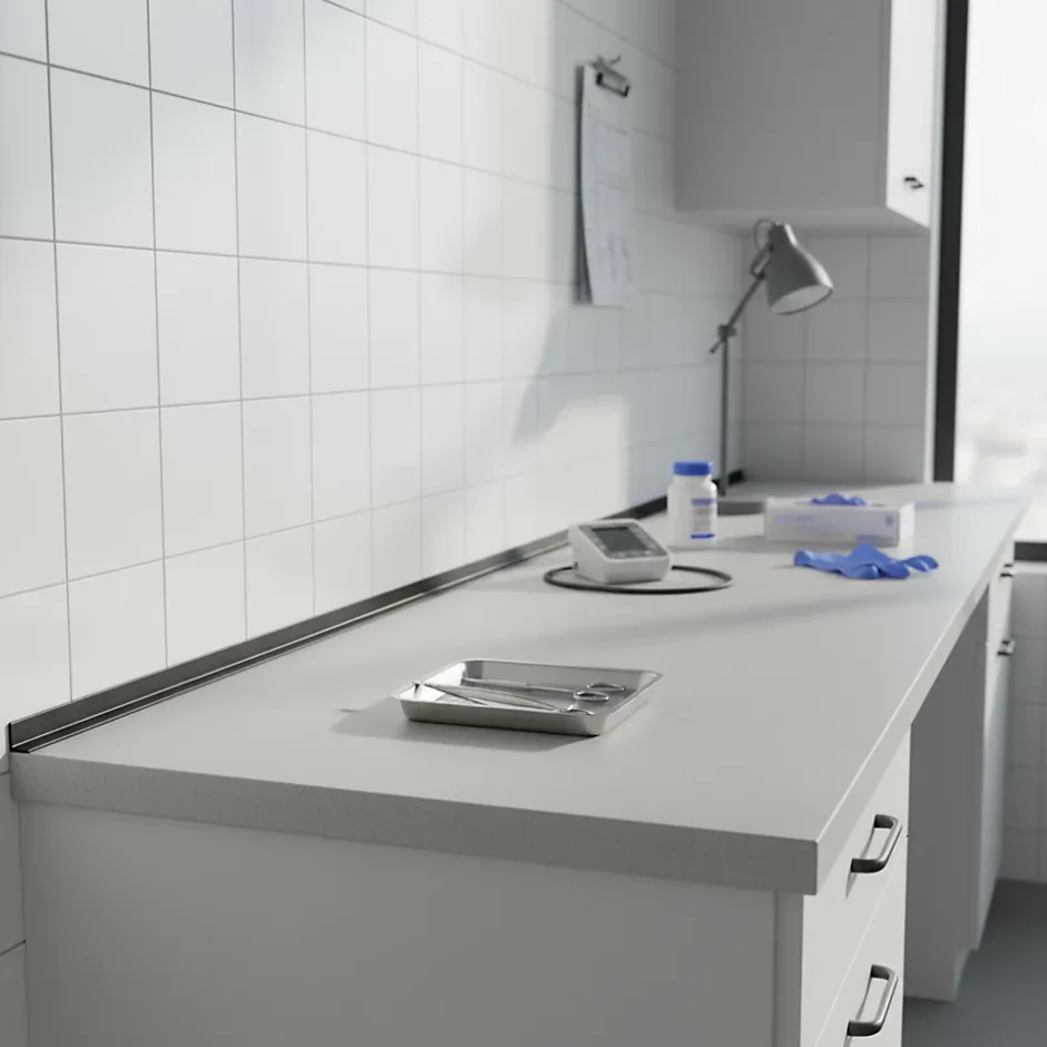 Quest Cornière PVC 30x30 mm de protection et de décoration, baguette d'angle de finition, profilé L, KT, rigide, gris foncé, 100 c