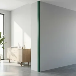 Cornière PVC 15x15mm de protection et de décoration, baguette d'angle de finition, profilé L, KT, rigide, vert, 200 cm-Quest Best