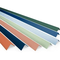 Cornière PVC 15x15mm de protection et de décoration, baguette d'angle de finition, profilé L, KT, rigide, vert, 200 cm-Quest Best
