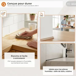 Moulure Décorative Adhesive 10 mm, Quart de Rond PVC flexible - 3 mètres, blanc-Quest Best