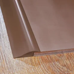 Quest Profil de rampe flexible en PVC autocollant pour carrelages et moquettes, Marron