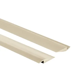 Quest Profil de rampe flexible en PVC pour carrelages, moquettes, beige, 200 cm