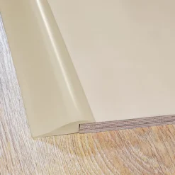 Quest Profil de rampe flexible en PVC autocollant pour carrelages et moquettes, Beige