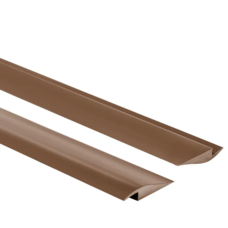 Profil de rampe flexible en PVC pour carrelages, moquettes, brun, 100 cm-Quest Outlet