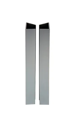 Raccord de finition de plinthe de cuisine Nordlinger 16/19 mm, gris x 4-Nordlinger Pro Outlet