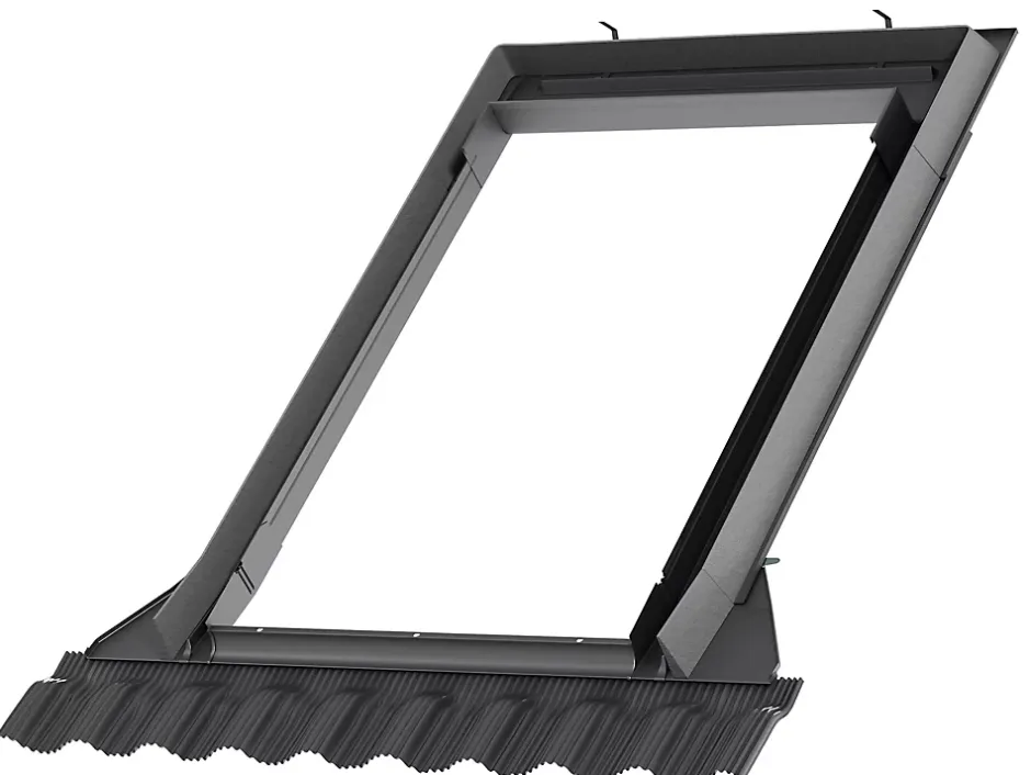 Velux Raccord fenêtre de toit simple sur tuiles EDW UK04 ocre