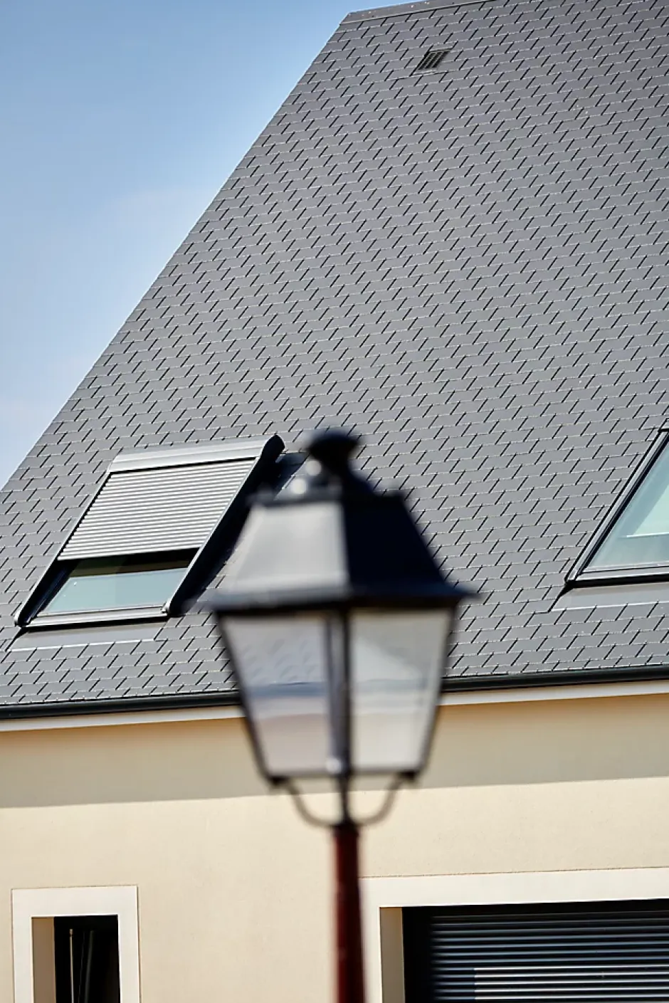Velux Raccord fenêtre de toit simple sur ardoises EDN UK04 gris