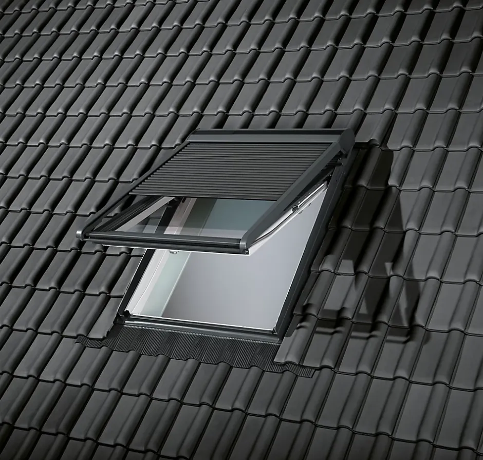 Raccord fenêtre de toit simple sur tuiles EDW UK04 gris-Velux Online