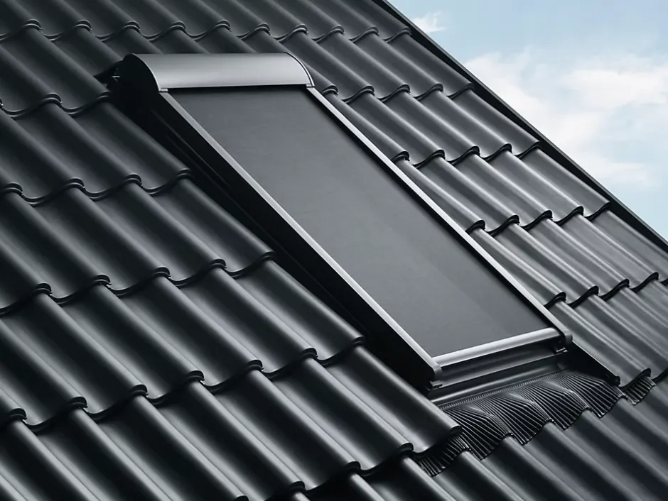 Velux Raccord fenêtre de toit simple sur tuiles EDW MK08 rouge