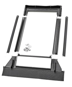 Velux Raccord fenêtre de toit simple sur tuiles EDW CK02 gris