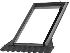 Velux Raccord fenêtre de toit simple sur tuiles EDW CK02 gris