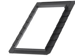 Raccord fenêtre de toit simple sur ardoises EDL CK04 gris-Velux