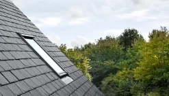 Raccord fenêtre de toit simple sur ardoises EDN CK02 gris-Velux