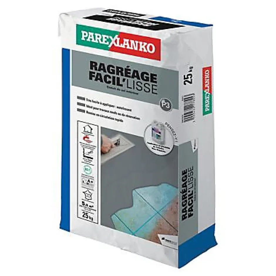 Ragréage Facil'Lisse gris 25 kg-Parexlanko New