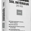 Ragréage sol intérieur pour supports neufs gris 25kg