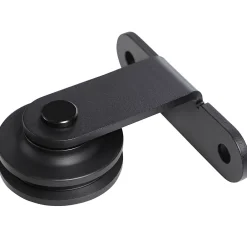 Rail porte coulissante 2 m avec quincaillerie - kit de rail pour porte coulissante 100Kg - acier au carbone noir-Homcom Sale