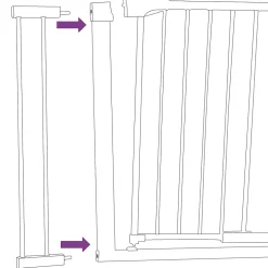 Rallonge pour barrière de sécurité escalier sans perçage pour enfant, bébé, chien-Facility'S Discount