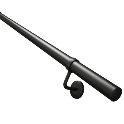 Fortia Rampe arrondie pour escalier acier noir