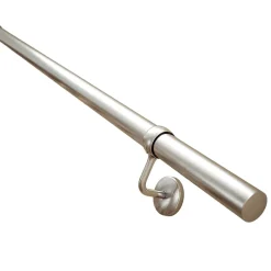 Fortia Rampe arrondie pour escalier acier argent