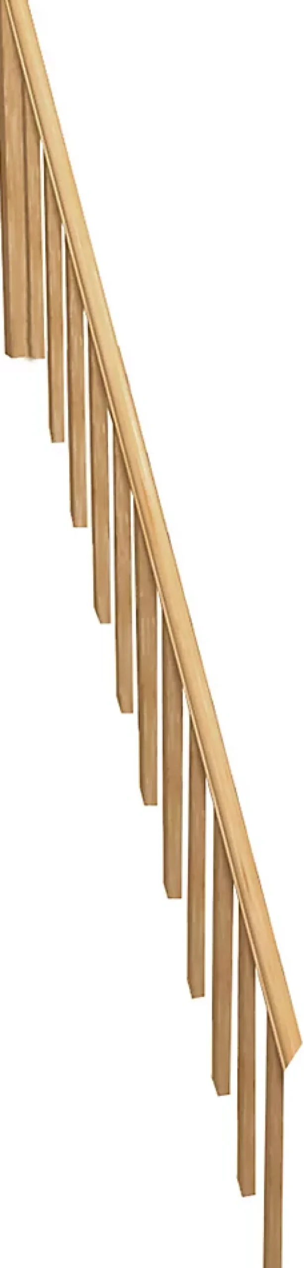 Kordo Rampe balustre rectangle sapin escalier droit