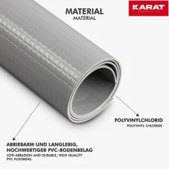 Floordirekt Revetement sur mesure, Gris 120 x 500 cm -