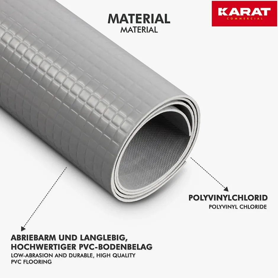 Revetement sur mesure, Gris 120 x 100 cm --Floordirekt Online