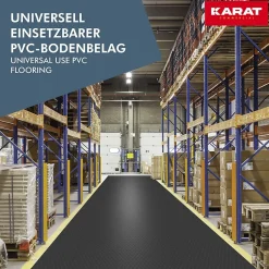 Revetement sur mesure, Noir 120 x 400 cm --Floordirekt Online